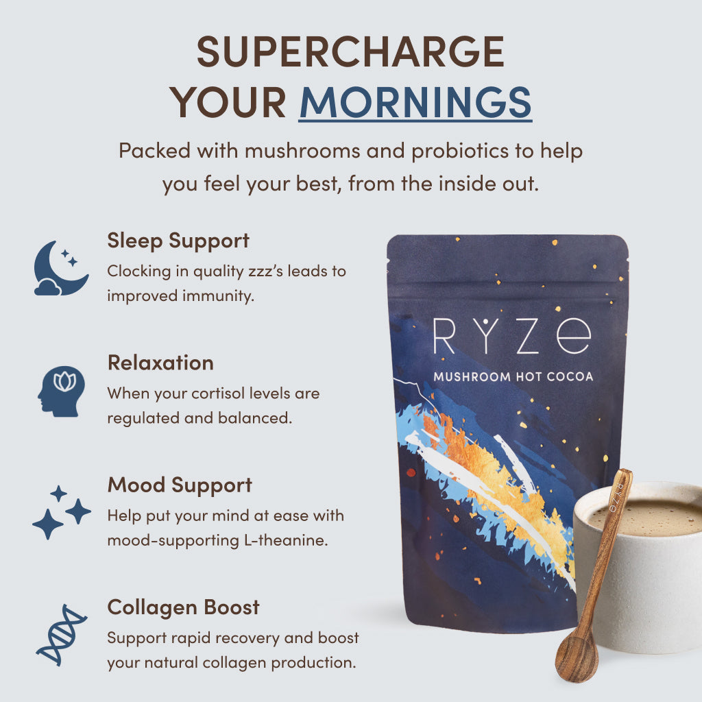 RYZE Nighttime Mushroom Cocoa Starter Bag Pure M031-201