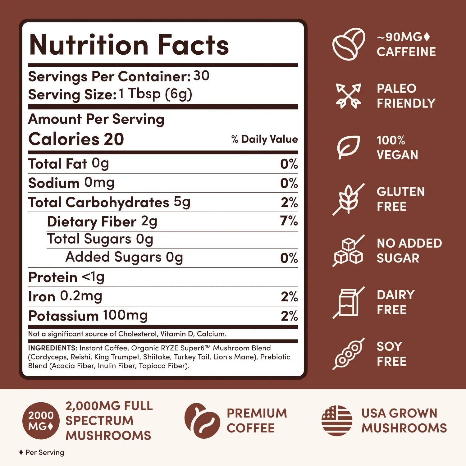 Mushroom Coffee Dark Roast Starter Kit (60 servings) Classic M031-121