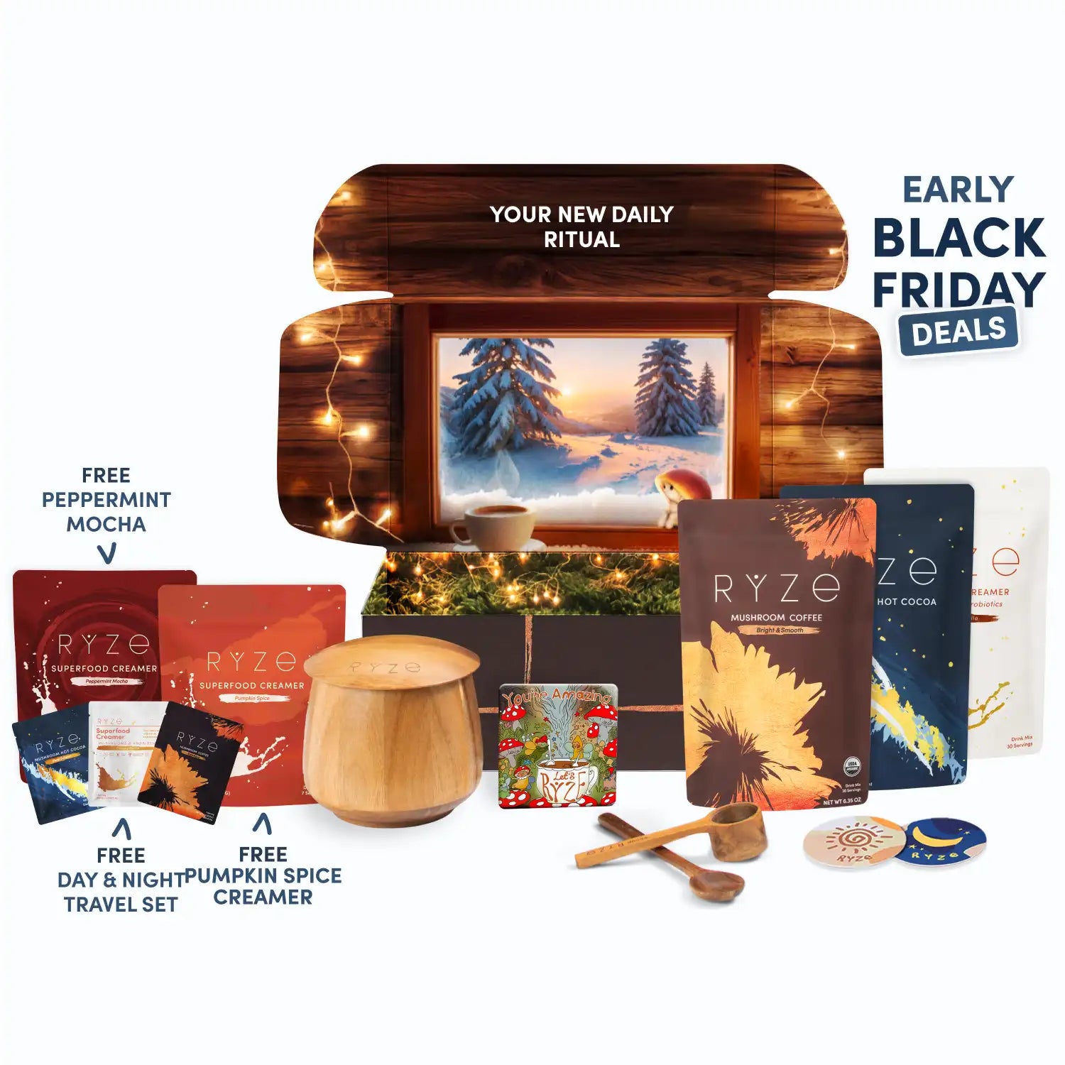 RYZE Ritual Set: Cocoa + Coffee Daily M031-042