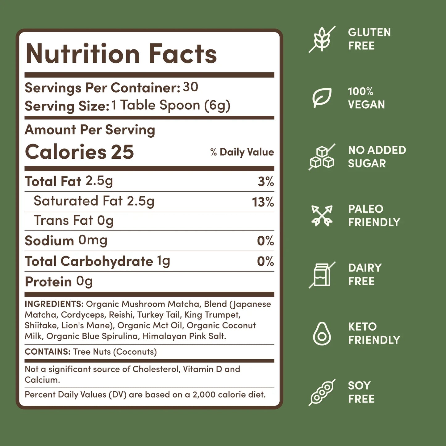 Mushroom Matcha (30 Servings) Smooth M031-059