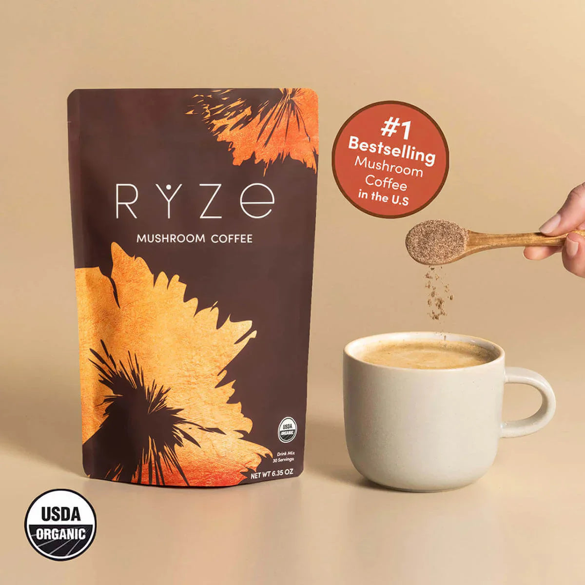 Mushroom Coffee (1 pack - 30 Servings) Essential M031-133