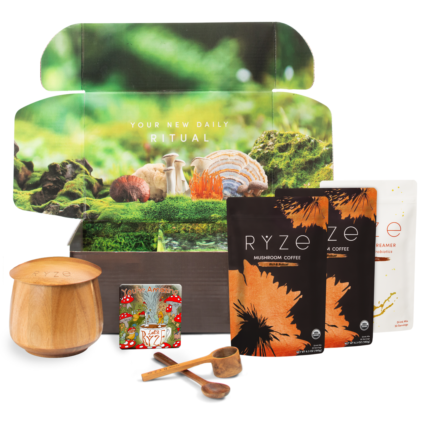 Ryze Dark Roast Ritual Set 3 Month Plan Fresh M031-070