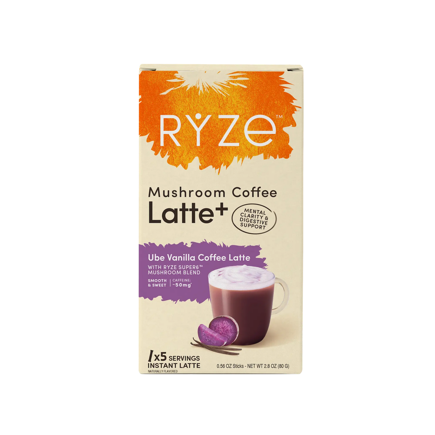 Ube Vanilla Coffee Latte Carton Choice M031-014