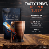 RYZE Hot Cocoa - with 6 Sleep Superfoods to Help Fall Asleep and Stay Asleep Bright M031-053