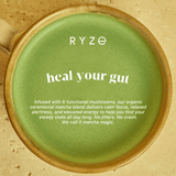 RYZE Mushroom Matcha - with 6 Organic Adaptogenic Mushrooms Grown In USA and Ceremonial-Grade Japanese Matcha Choice M031-094