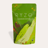 RYZE Mushroom Matcha - with 6 Organic Adaptogenic Mushrooms Grown In USA and Ceremonial-Grade Japanese Matcha Choice M031-094