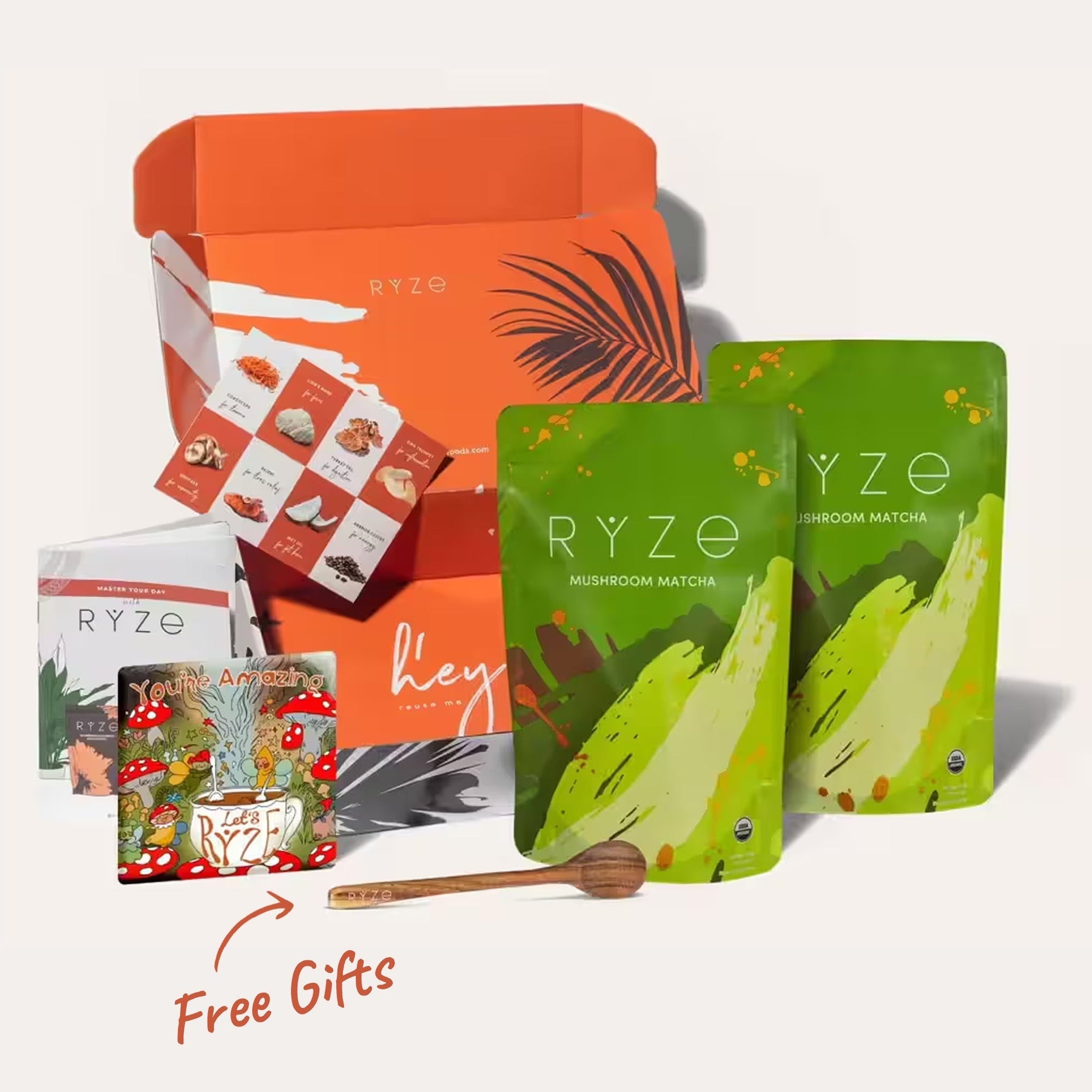 RYZE Organic Mushroom Matcha Starter Kit (60 servings) Fresh M031-092